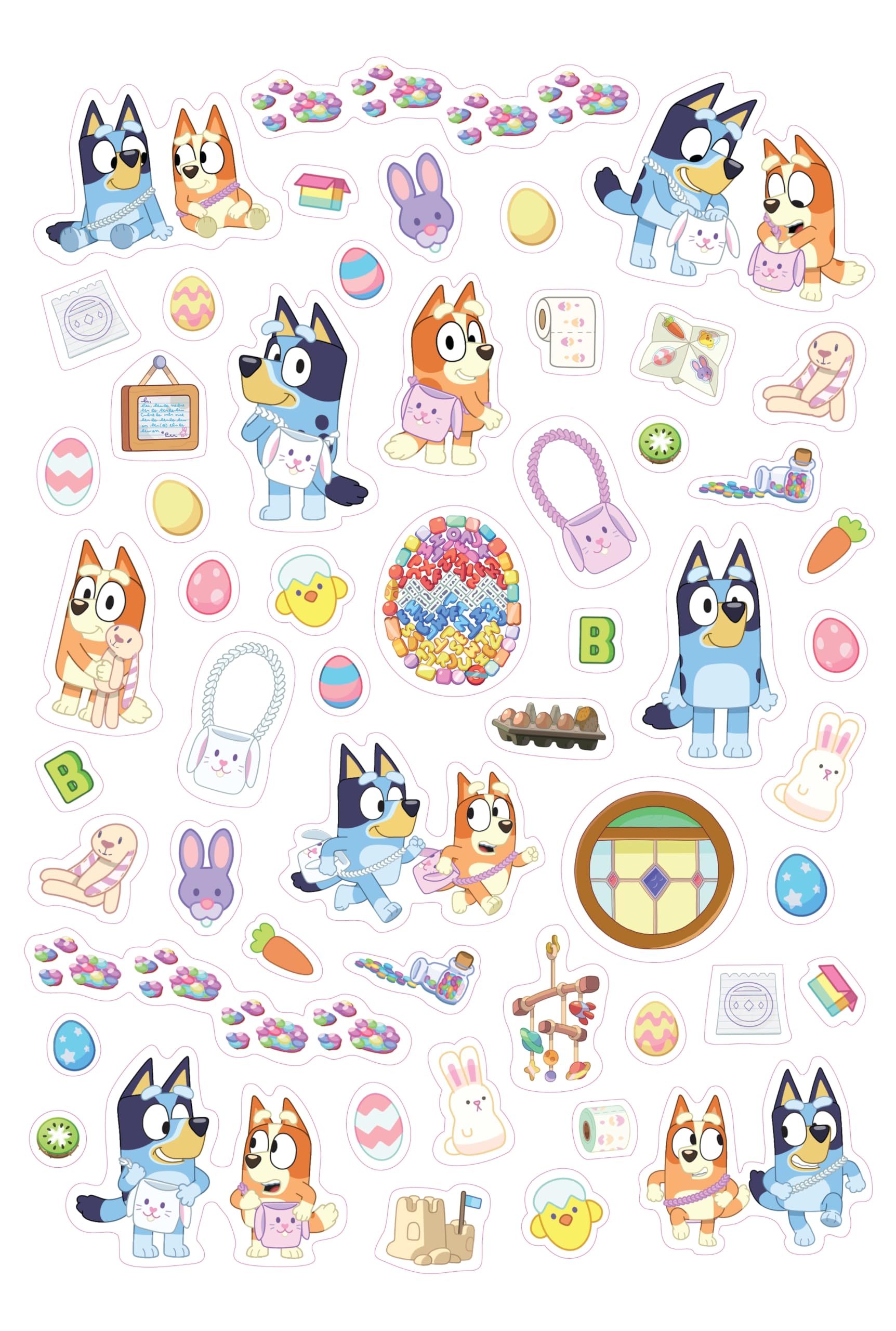 Bluey Happy Easter!: A Sticker Colouring Book