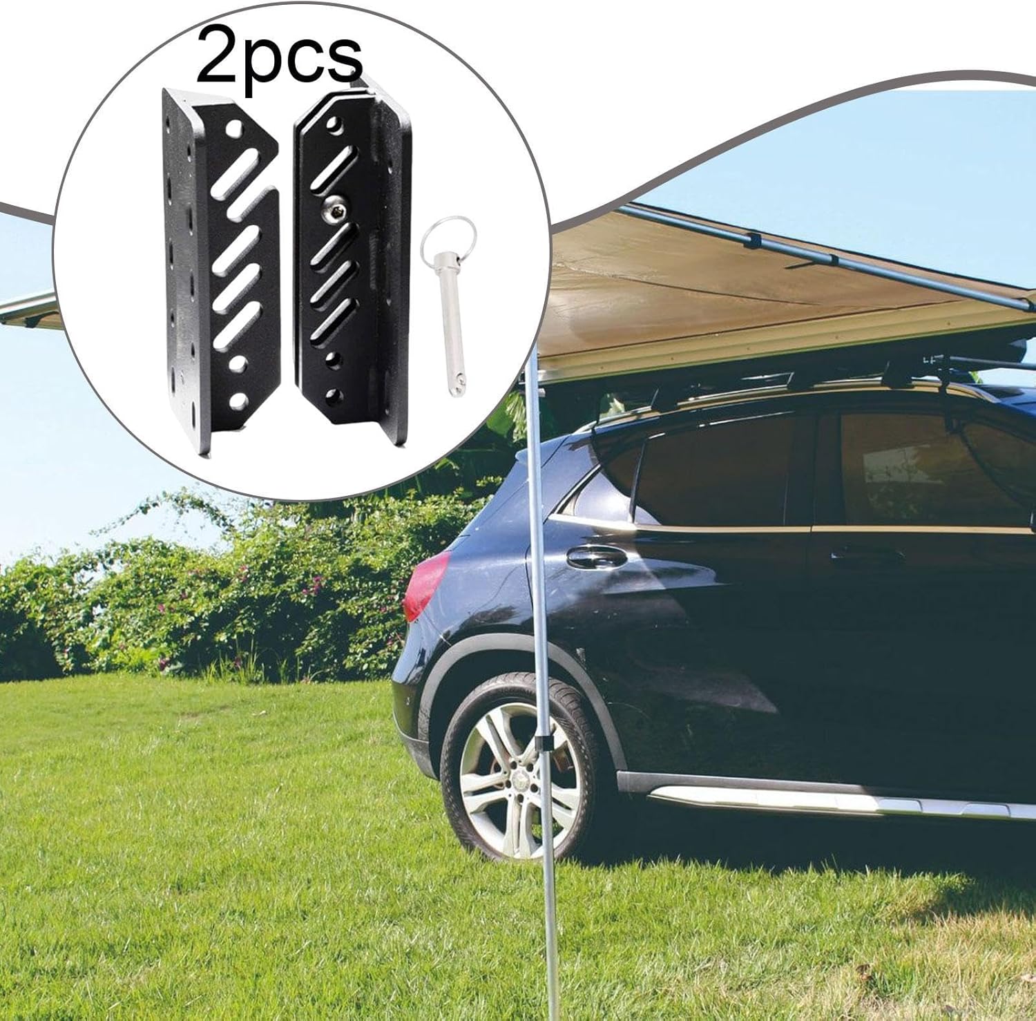 Awning Bracket Hardware Professional Direct Replace Metal Easy Installation Accessories, 2 Set