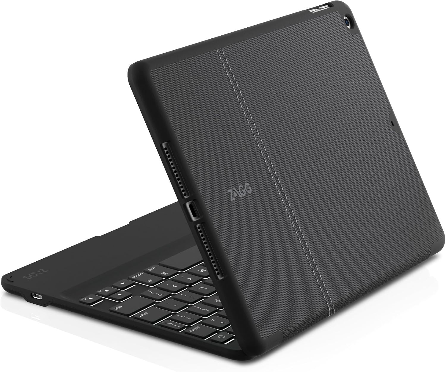 ZAGG Folio Case with Wireless Backlit Keyboard for 2017 [Gen 5] and 2018 [Gen 6] Apple iPad 9.7" - Black (A97ZFK-BB0)