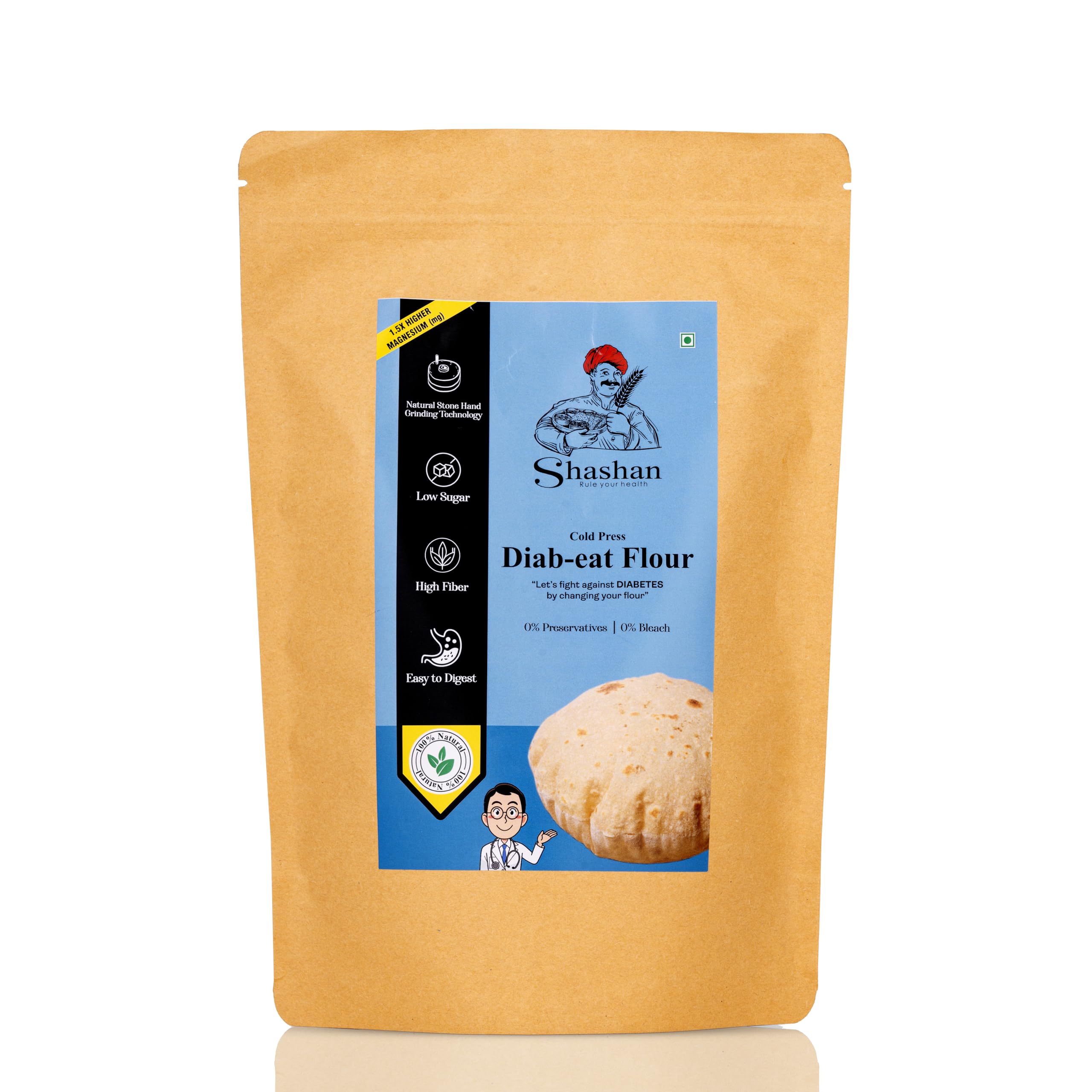 Shashan Cold milled diabetes friendly flour, Natural Stone Hand Ground technology, (DIAB-EAT FLOUR, 5kg) (B0CZLM7DWN) Amazon Price History, Amazon Price Tracker