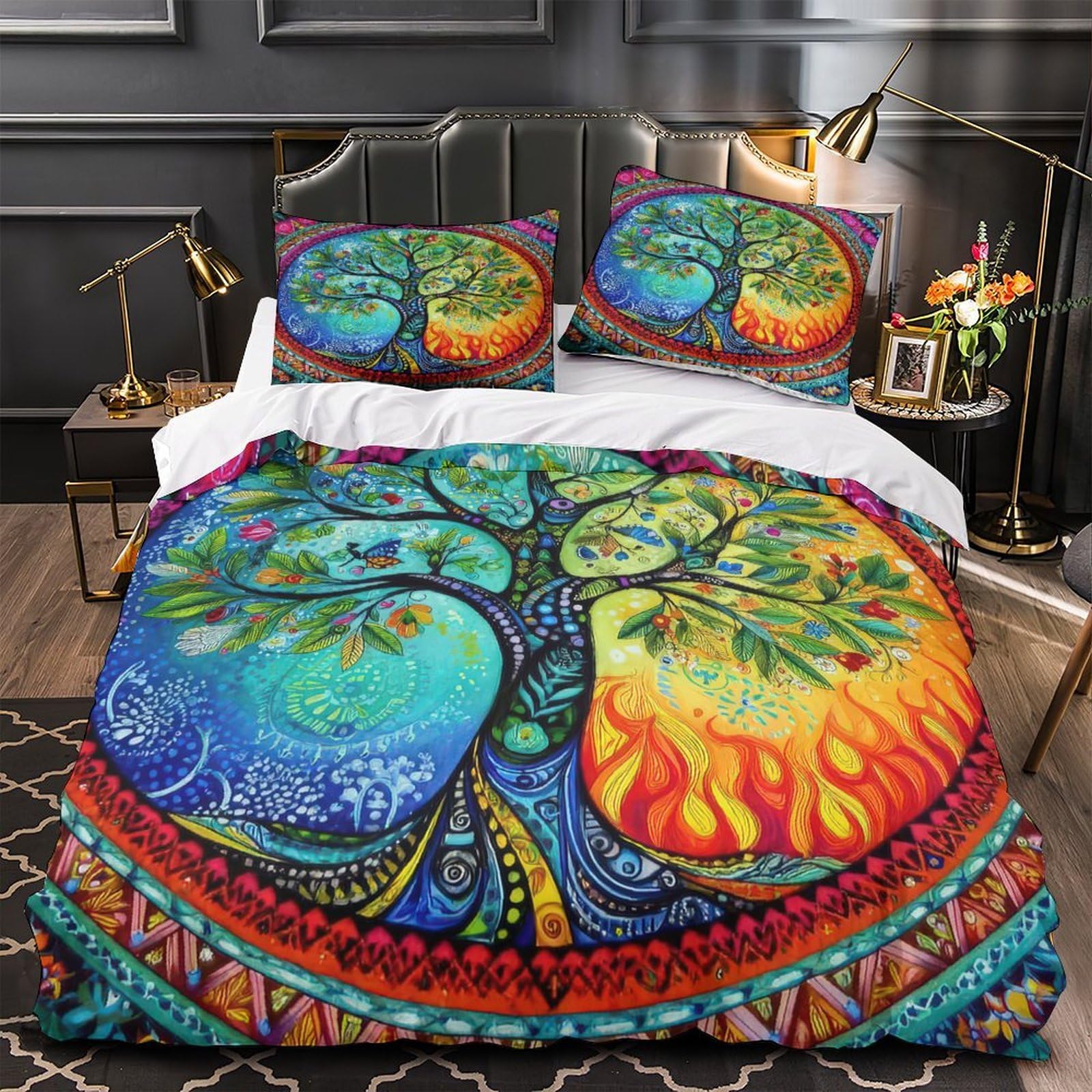 Housse de couette hypoallergique lit simple pour protéger le sommeil des ados