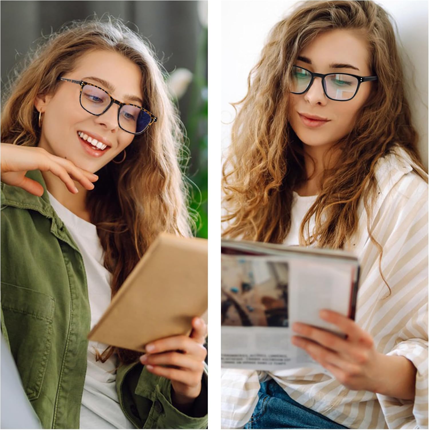 High Power Magnification Reading Glasses Women Men Strong Powered PC Readers 3.5 4.0 4.5 5.0 5.5 6.0 6.5 7.0 8.0 - Image 3