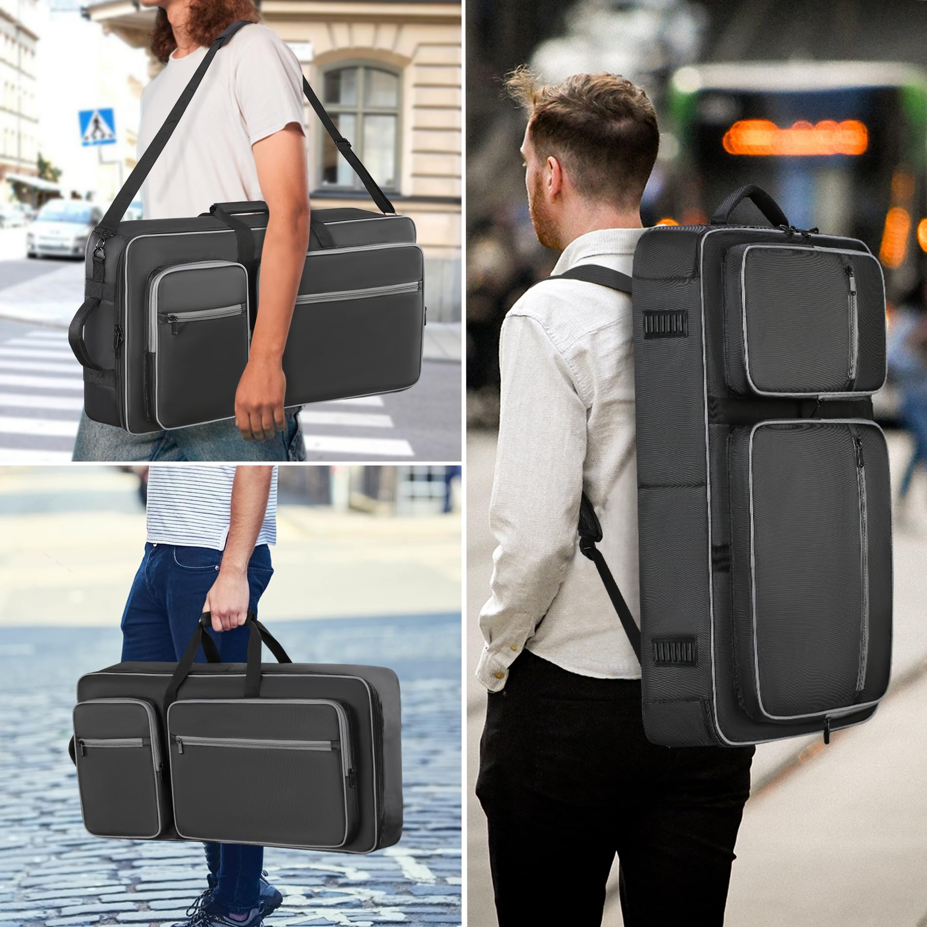 DJ Controller Tasche Kompatibel mit DDJ FLX10 / 1000 / REV7 / REV5 / SC LIVE 4, DJ Soft Case Gigbag mit Multi-Pocket für DJ Controller & Zubehör (Medium)