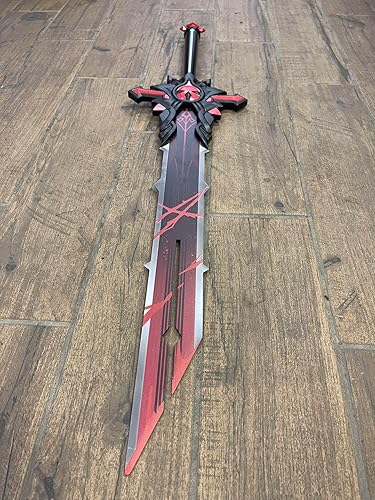 Miniatura 3 de Fantasía Estilo Genshin Metal Espada Cosplay Anime Espada Cetro Blade Disfraz