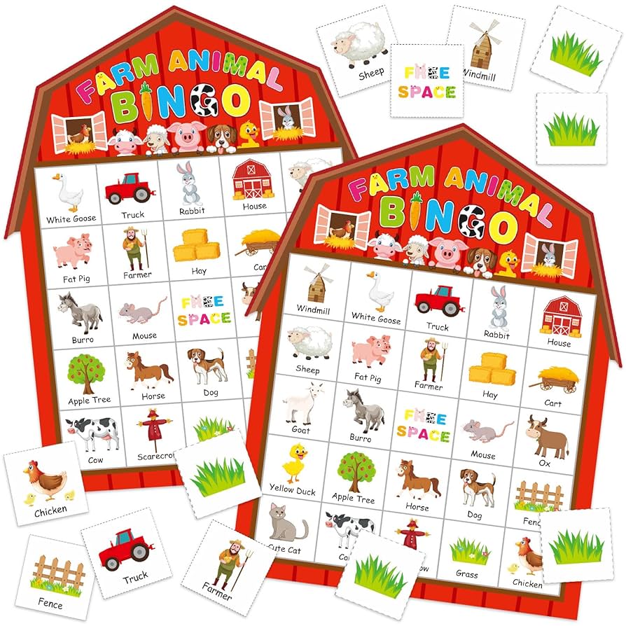 amazon-com-liliful-35-pcs-farm-party-bingo-game-farm-animals-game-24-players-barnyard-birthday-bingo-cards-farm-barn-games-for-kids-adults-family-school-classroom-activities-farm-themed-party-favors-decoration for Free Printable Farm Bingo Cards Amazon.com: Liliful 35 Pcs Farm Party Bingo Game Farm Animals Game 24 Players Barnyard Birthday Bingo Cards Farm Barn Games for Kids Adults Family School Classroom Activities Farm Themed Party Favors Decoration : for Free Printable Farm Bingo Cards