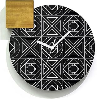 Modern Geometric Black Aluminum Wall Clock - Abstract Decor - Modern Wall Mounted Clock - Office Clock - Hotel Clock - Minimalist Clock