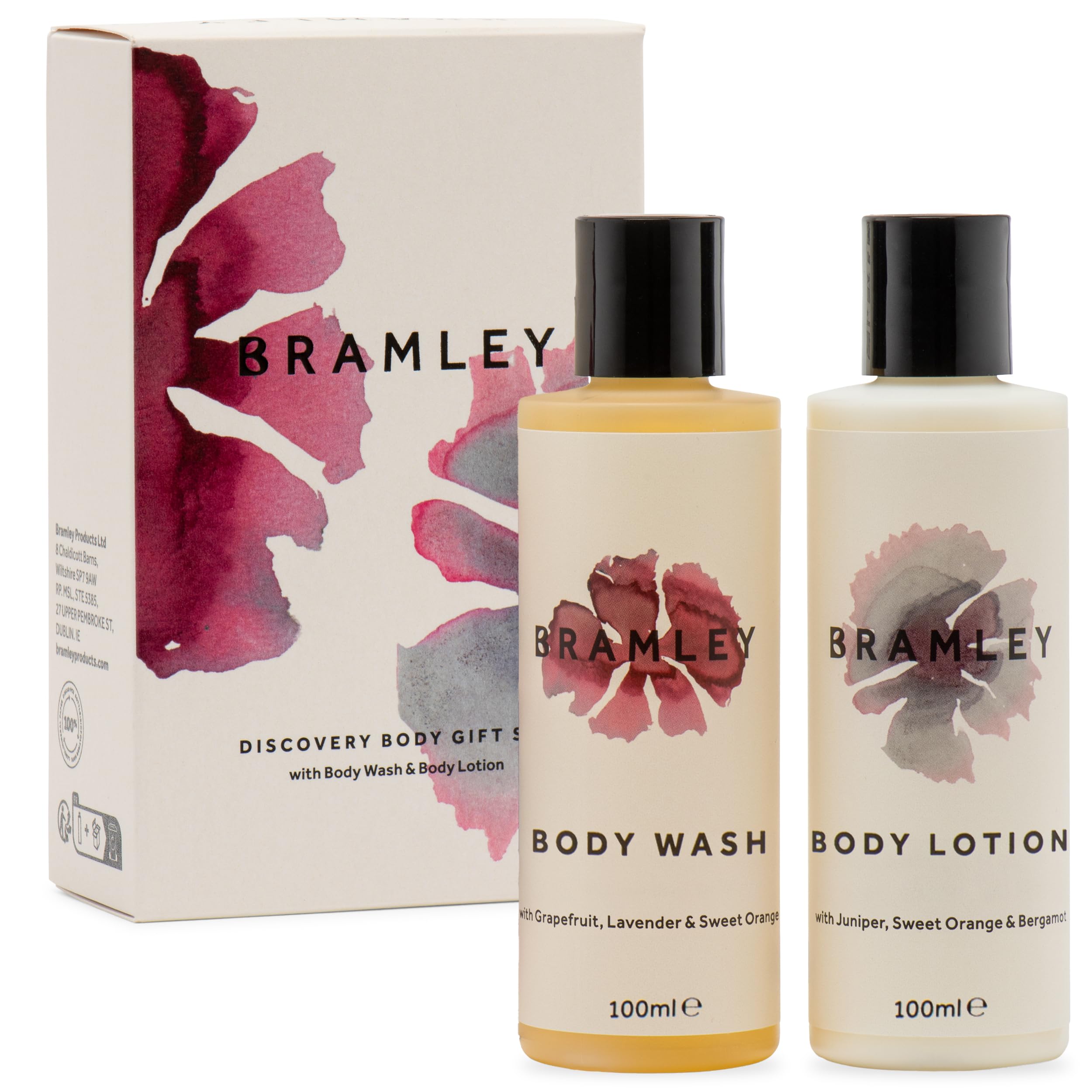Bramley Discovery Body Gift Set (2 x 100 ml), Includes Travel Body Lotion