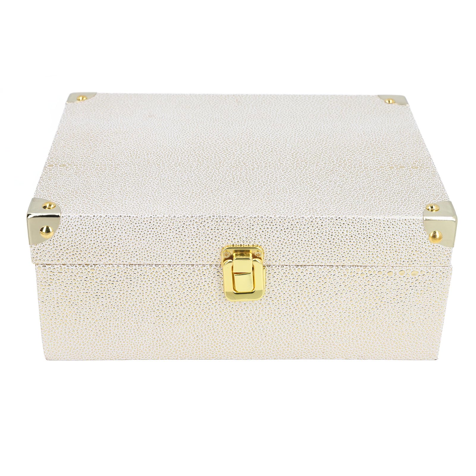 Organizador de joyas, cofre del tesoro decorativo , caja de madera for recuerdos con tapa con bisagras, caja decorativa de madera de cuero sintético, caja de madera for recuerdos, baratijas, joyas