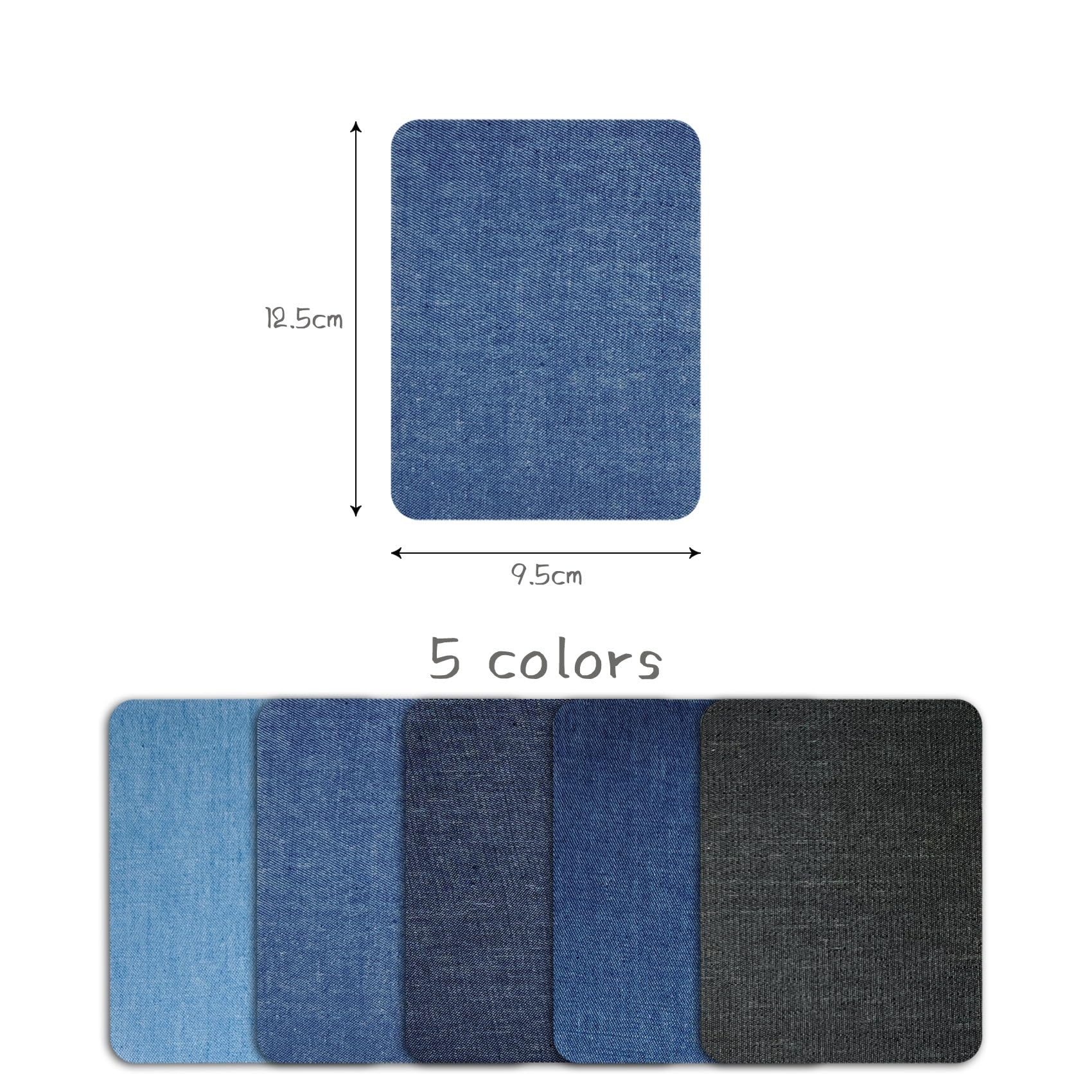 Denim Patches For Inside Jeans 10 Pack Iron-on Repair Patches