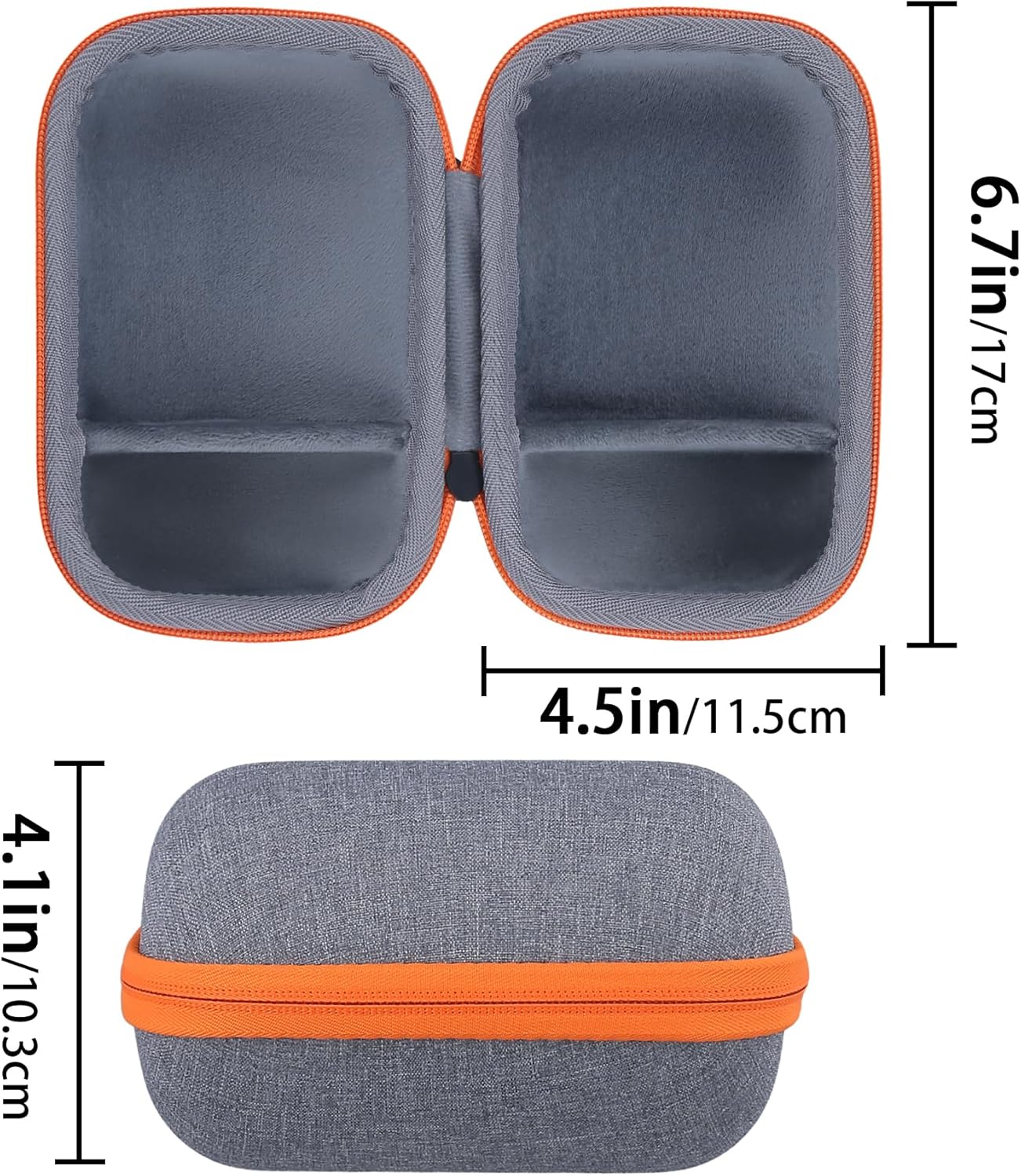 co2CREA Hard Travel Case Replacement for Ultimate Ears WONDERBOOM 4 WONDERBOOM Play WONDERBOOM 3 WONDERBOOM 2 Small Portable Wireless Bluetooth Speaker (Crushed Ice Grey Case) - Image 2