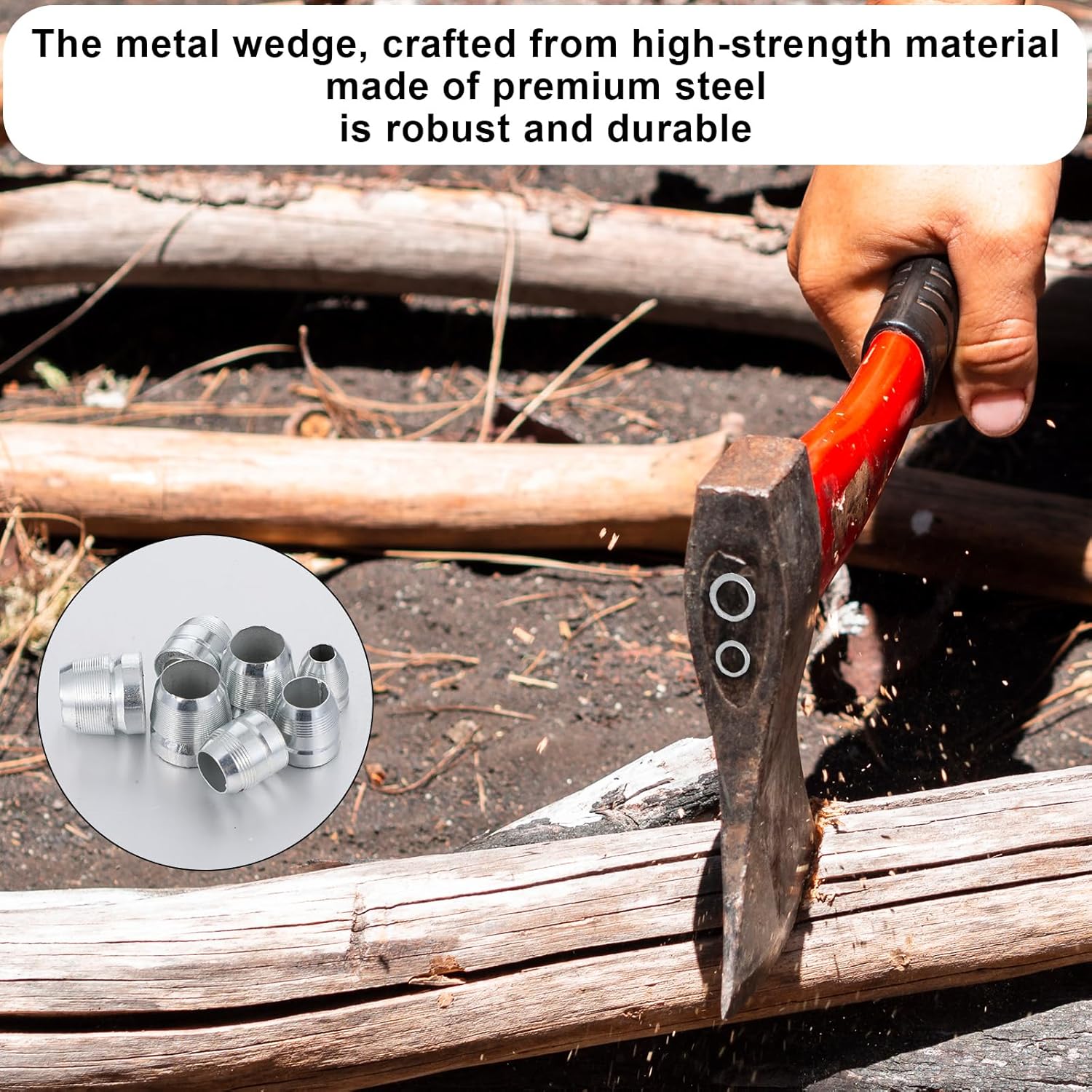 Round Handle Wedges 30 Pcs Axe Handle Wedge Hammer Wedge Stainless Steel Wedges Kit (0.31/0.39/0.47 Inch)