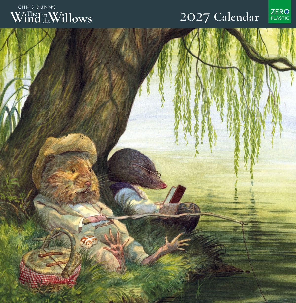 Museums & Galleries Wind in the Willows 2027 Calendar - Month to View Wall Calendar UK - 2027 Wall Planner and Personal Organiser for Home and Family