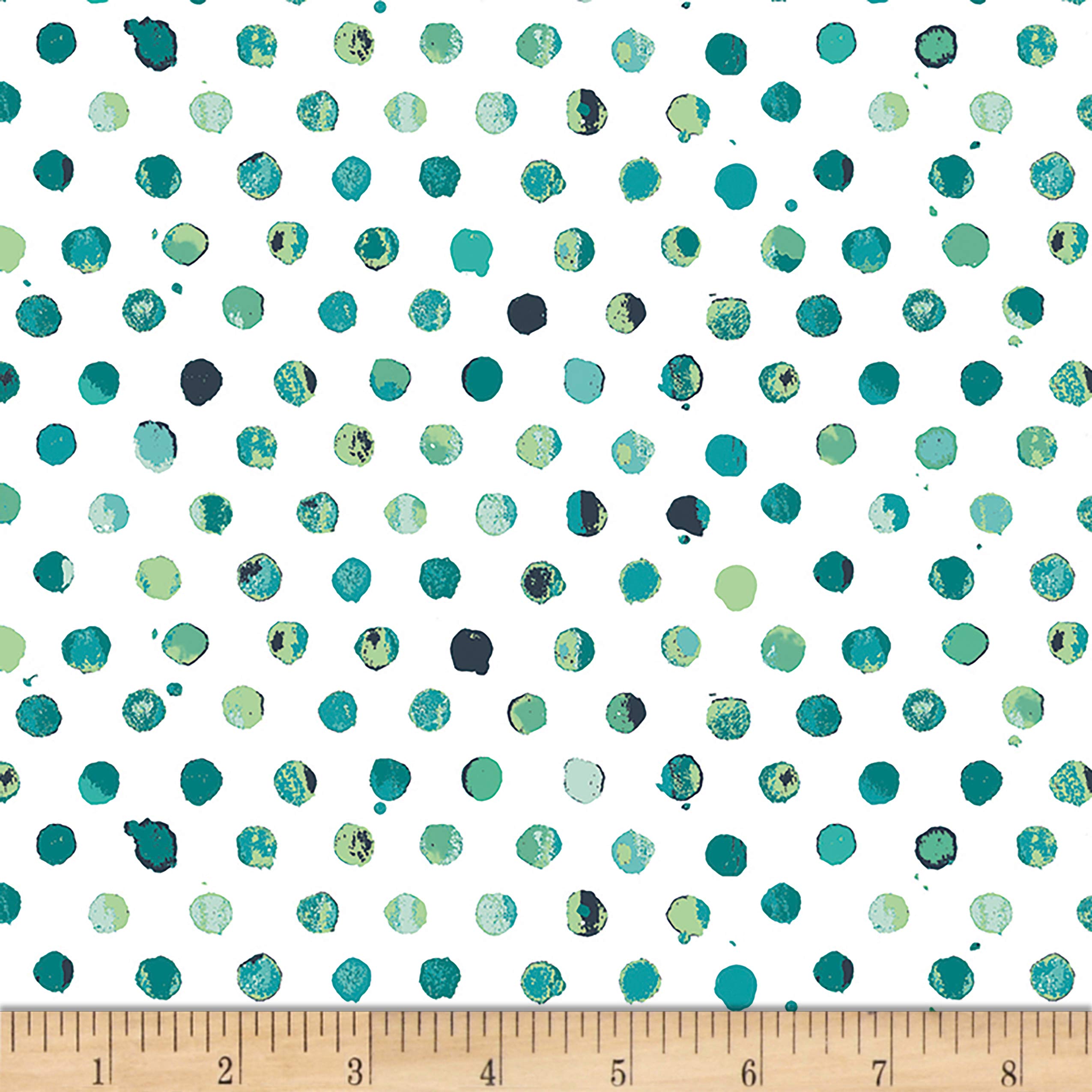 Art Gallery FabricsArt Gallery Lavish Dots Tile Fresco Jersey Knit, Green