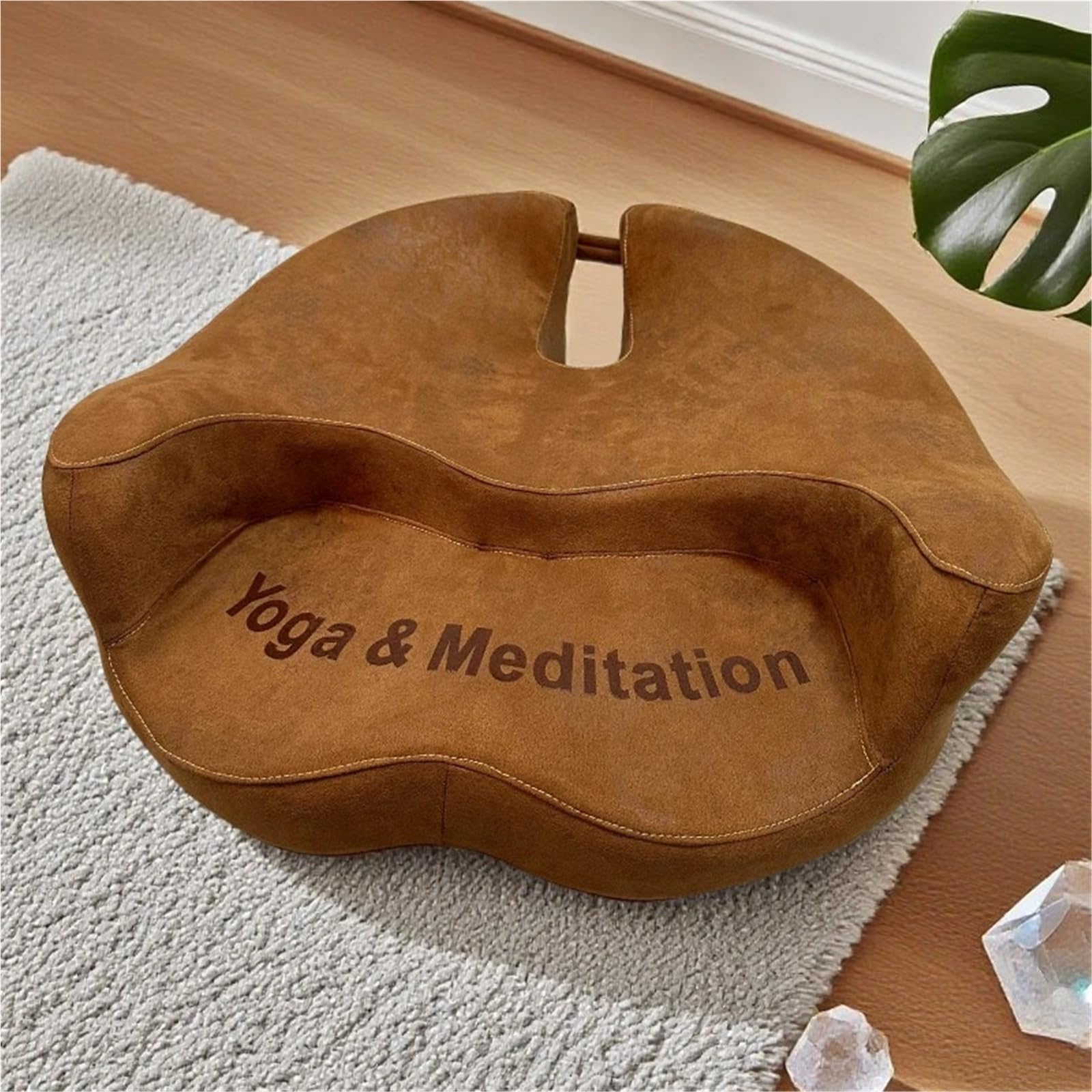 Cuscino da meditazione in memory foam, cuscino da yoga, portatile, per soggiorno, balcone, interni, pensieri profondi