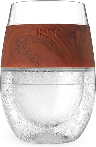 Miniatura 9 de Host Vaso refrigerante para congelar vino, vaso de plástico de doble pared con aislamiento de bebida congelable con gel de congelación, copas de
