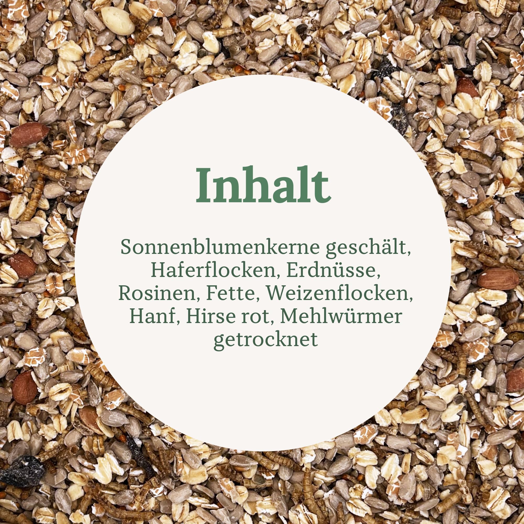 Orni Wildvogelfutter mit Mehlwürmern Deluxe Streufutter 20kg | | proteinreiches Vogelfutter für extra Energie & Vitalität | Ganzjahresfutter für Wildvögel wie Amseln,