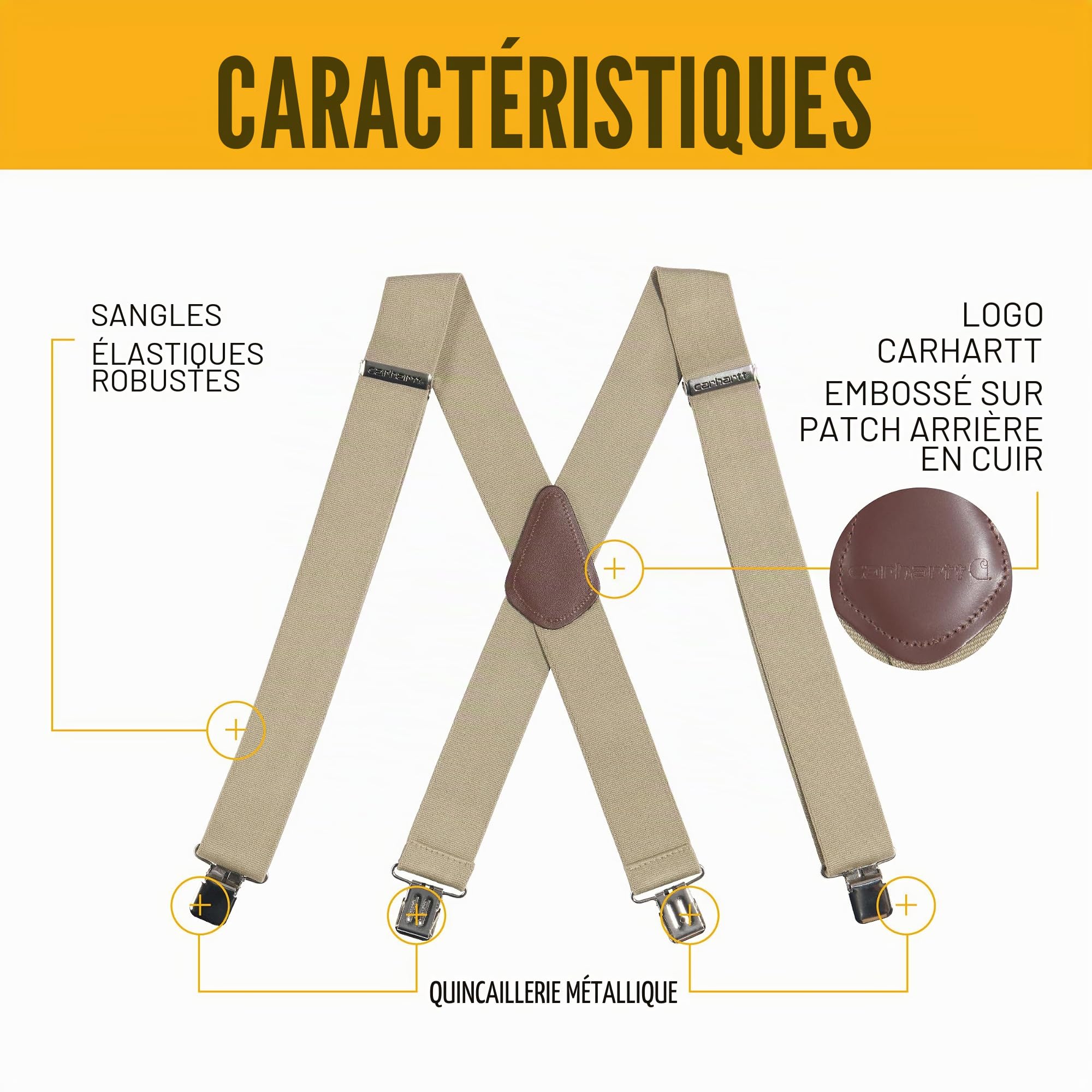 Carhartt Bretelles Élastiques Rugged Flex pour Homme Jarretelles