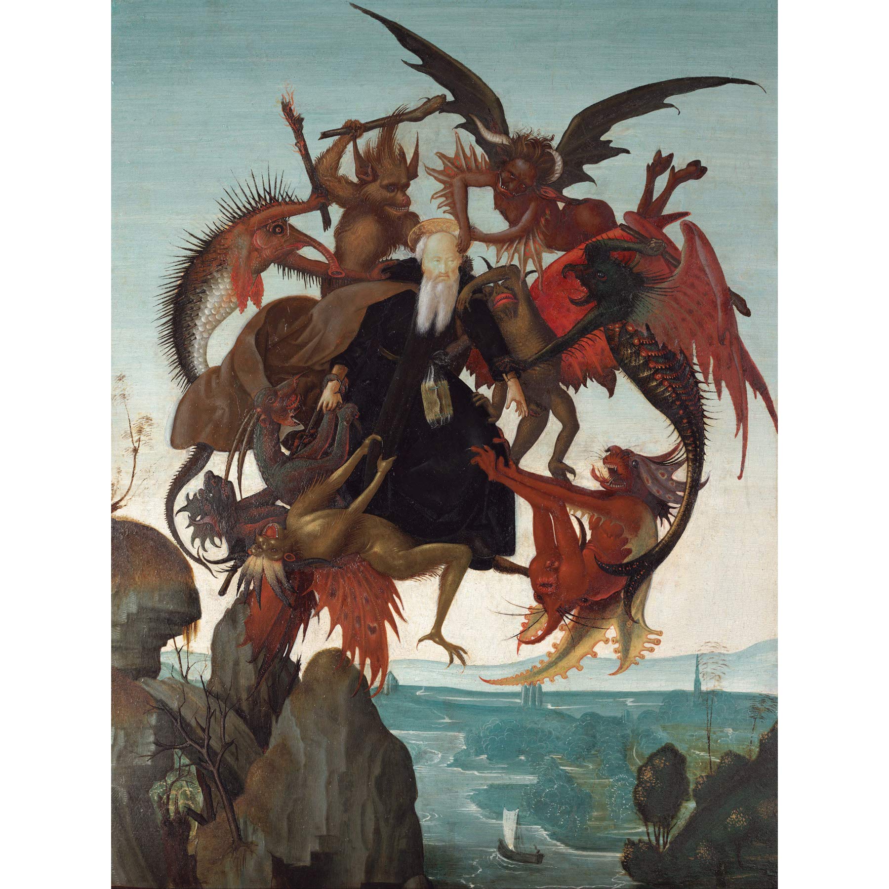 Michelangelo Buonarroti The Torment Of Saint Anthony Large Art Print Poster Wall Decor Premium Mural