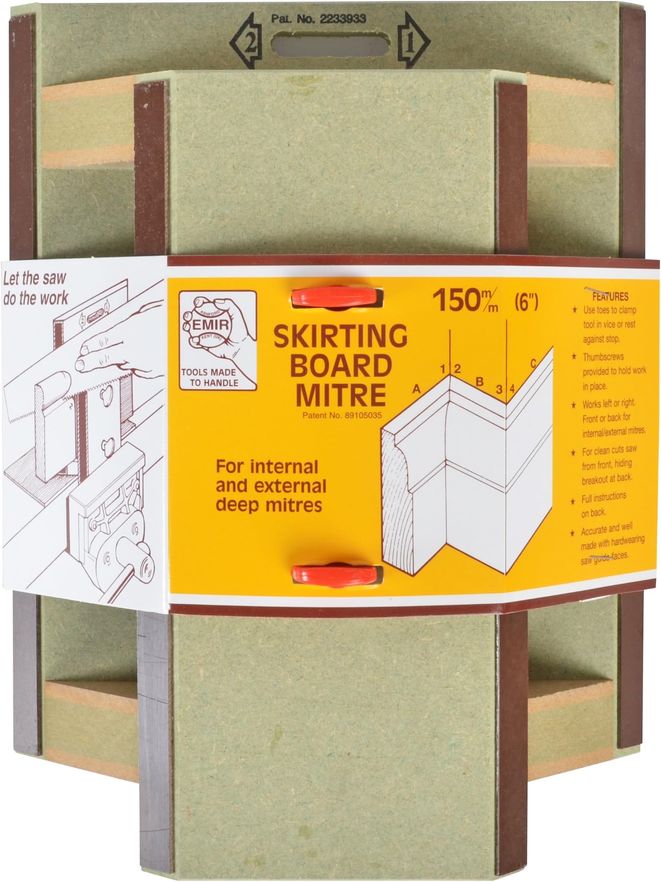 EMIR 28 Skirtingboard Mitre 150MM 6IN