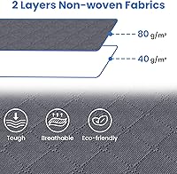 Vista 6 de Fab totes Paquete de 8 bolsas de almacenamiento plegables para mantas, contenedores de almacenamiento para organizar dormitorio, armario, ropa, Gris