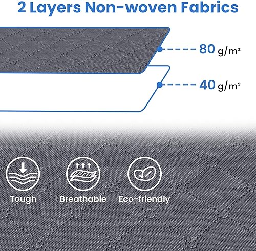 Miniatura 6 de Fab totes Paquete de 8 bolsas de almacenamiento plegables para mantas, contenedores de almacenamiento para organizar dormitorio, armario, ropa,