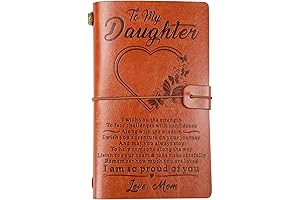 KAAYEE To My Daughter Leather Journal - 140 Page Keepsake Notebook Gift,...