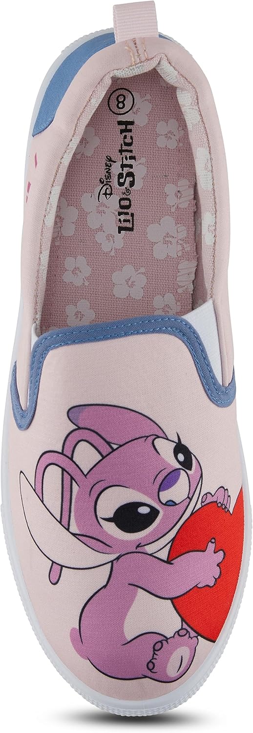 Disney Ladies Lilo and Stitch Shoes - Ladies Classic Lilo and Stitch Slip On Sneakers Lilo and Stitch Canvas Slip On Sneakers - Image 3