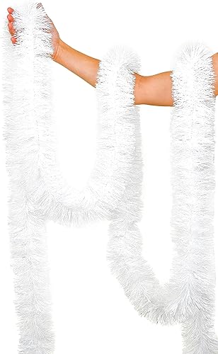 Miniatura 3 de Guirnalda de oropel de 25 pies, perfecta para Navidad, celebración de Año Nuevo, bodas, cumpleaños, festivales, eventos especiales, detalles