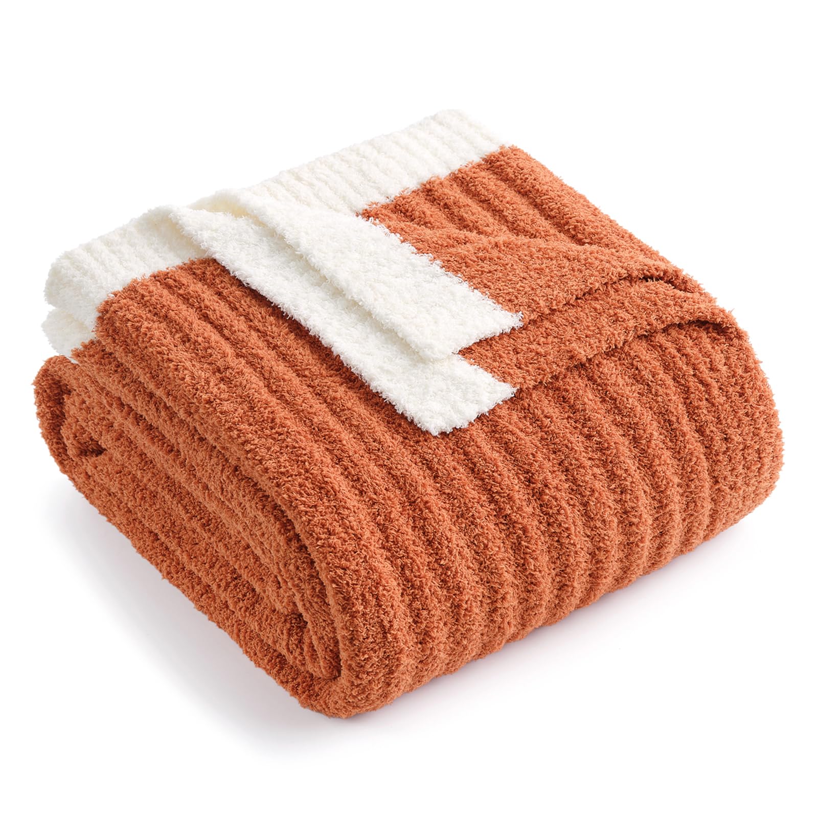 Snuggle Sac Burnt Orange Fall Throw Blanket