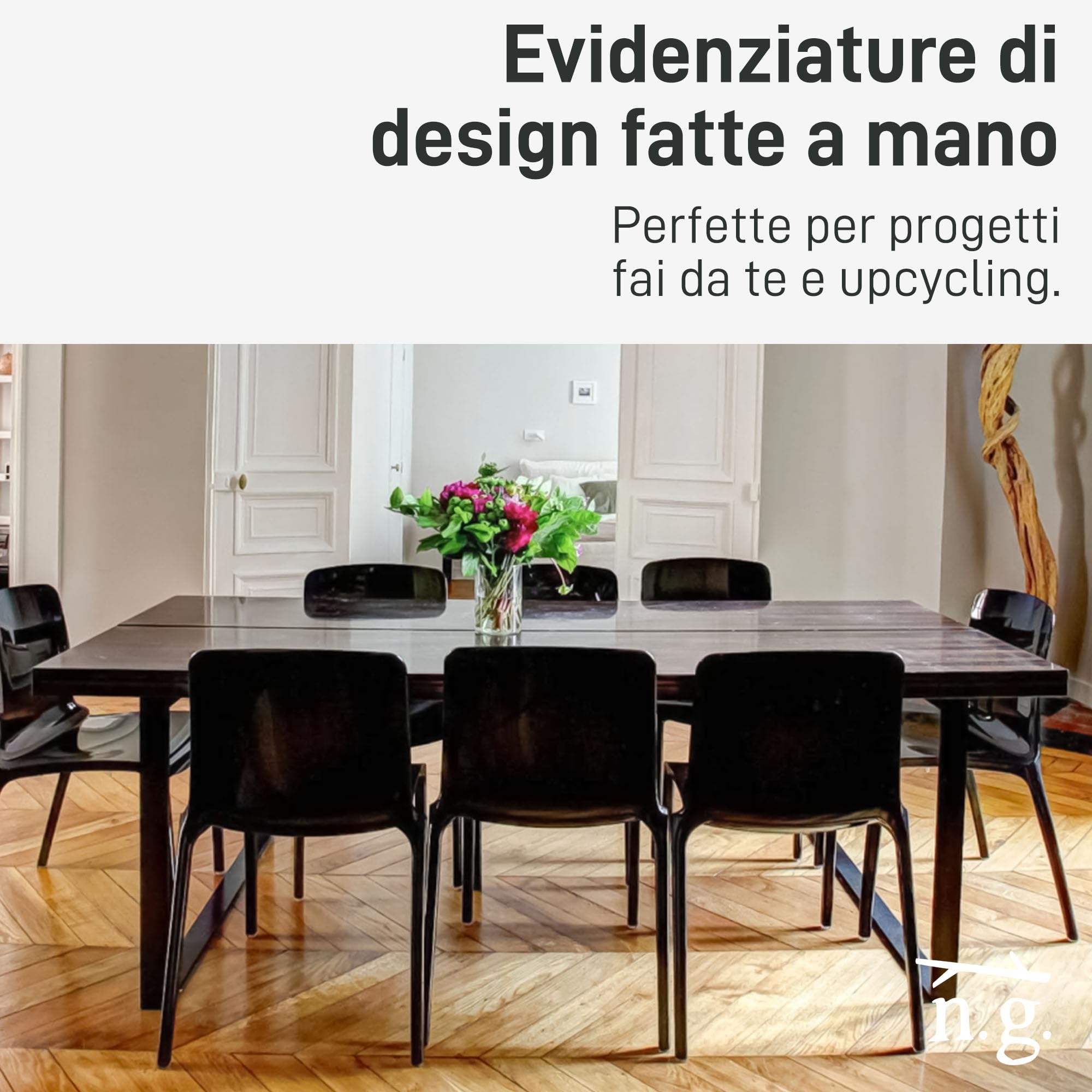 Natural Goods Berlin 2x Gambe per Tavolo RETTANGOLO Acciaio Inossidabile | Montaggio Semplice | Piedi per Mobili in Metallo | Ideali per Tavolo da Pranzo, Scrivania, Tavolino, Panca | 90x72 cm