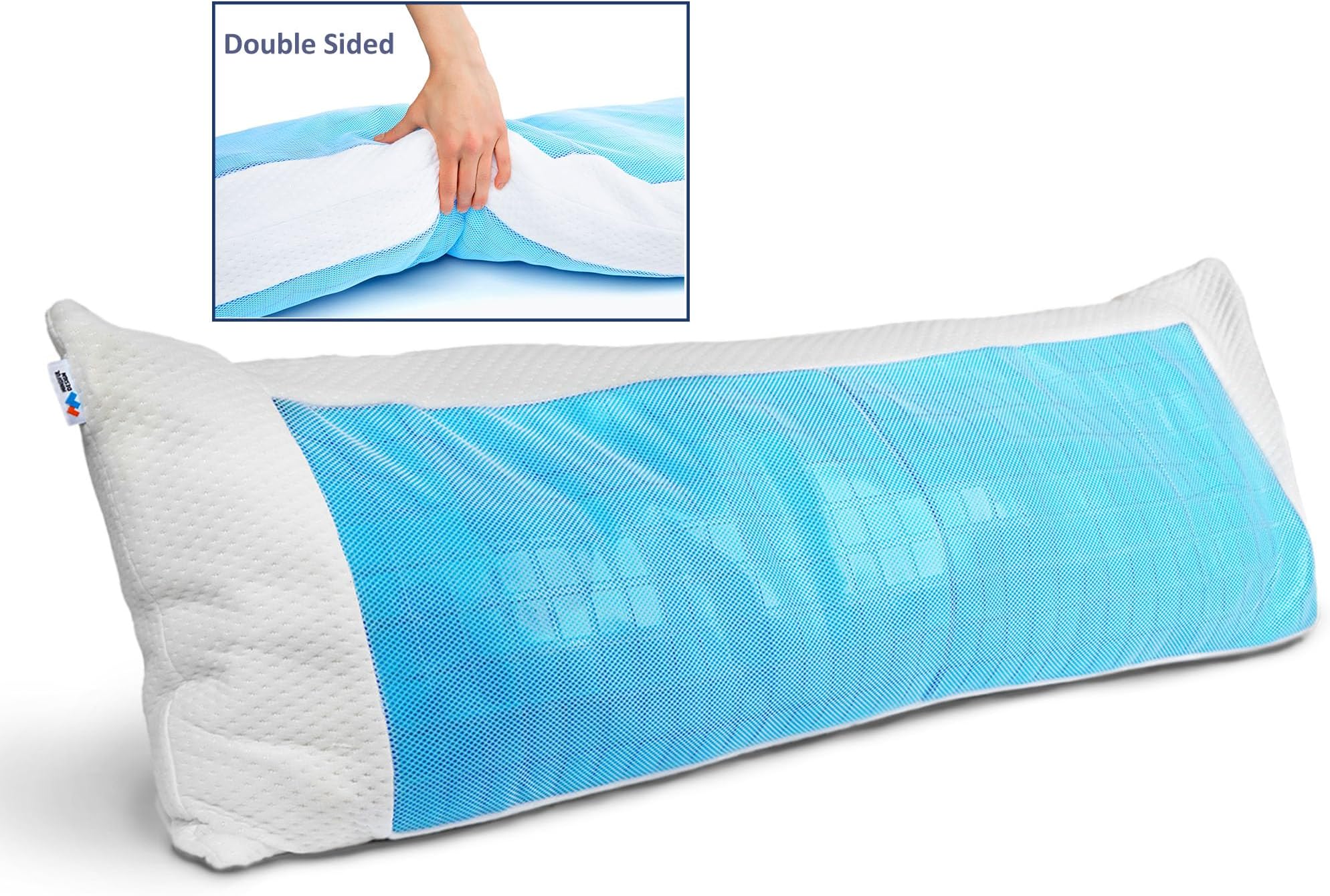 Mindful Design Cooling Memory Foam Body Pillow Extra Firm Full Shredded Memory