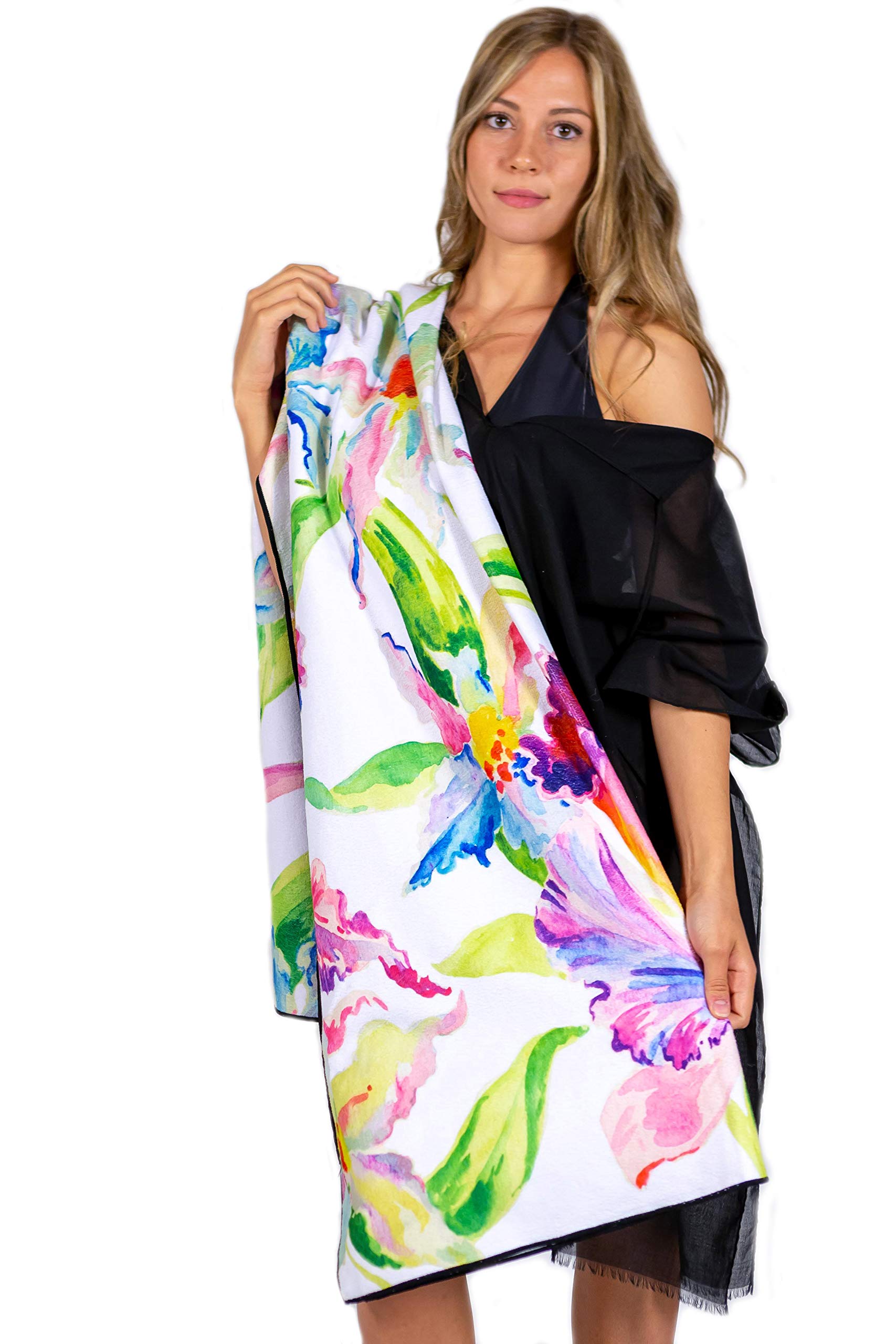 Beach Towel Quick Fast Drying Printed Oversized Lightweight Super Soft Water Absorbent Swimmer Towels for Beach Swimming