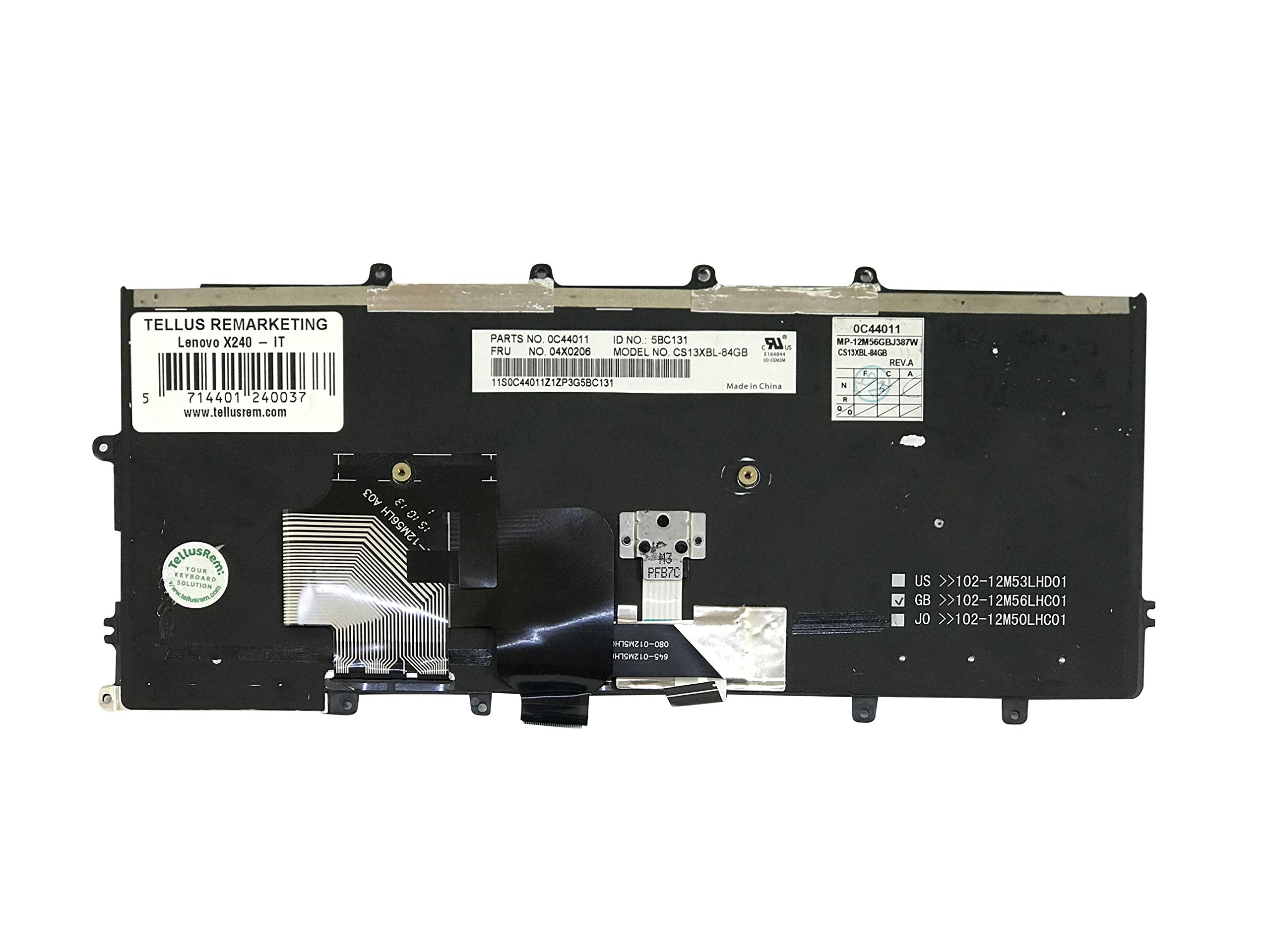 sostituzione della tastiera Italiano retroilluminata per Lenovo Thinkpad X230s X240 X240S X240I X250 X260 X270