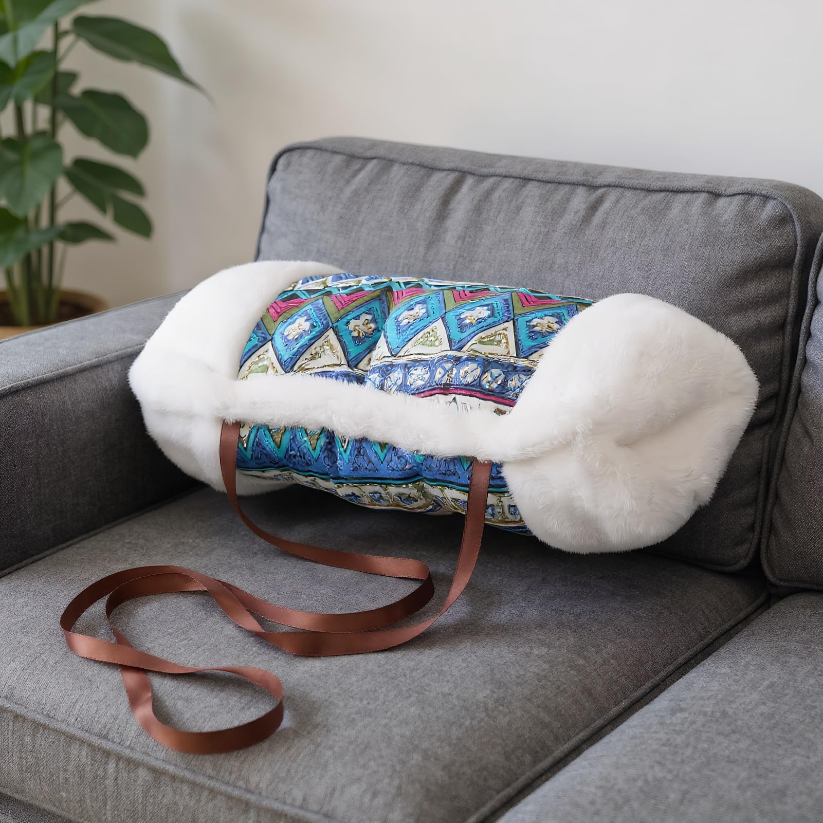 Manchon Chauffant En Peluche – Portable, Doux Et Coupe-vent – Idéal Pour Concerts, Matchs, Livraisons, Randonnées Et Shopping – Cadeau Hivernal Pratique