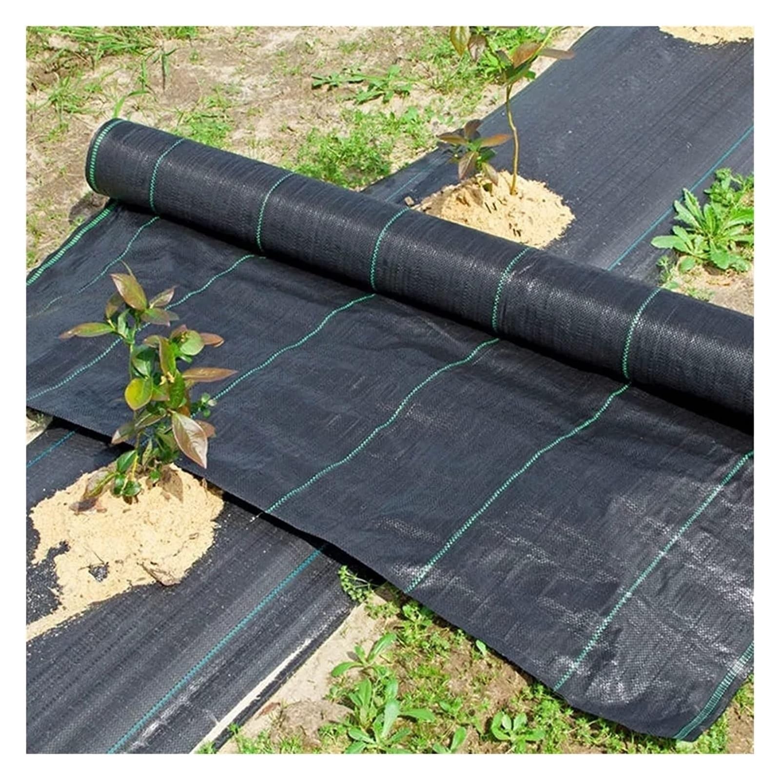 Unkrautvlies für Garten und Auffahrt, Bodenabdeckung, strapazierfähig, 1 m x 190 m