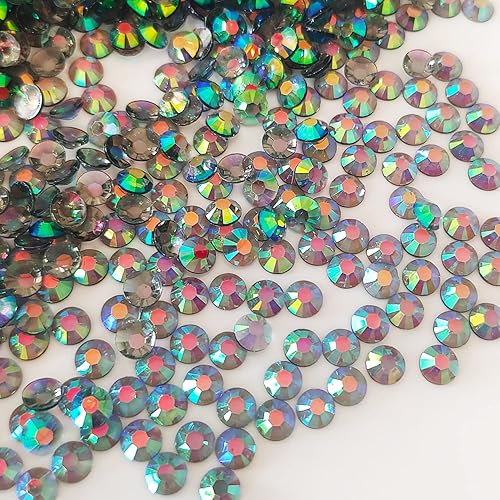 Miniatura 2 de jusbeaut 5000 diamantes de imitación de parte trasera plana, diamantes de imitación de resina de gelatina para manualidades, diamantes de imitación