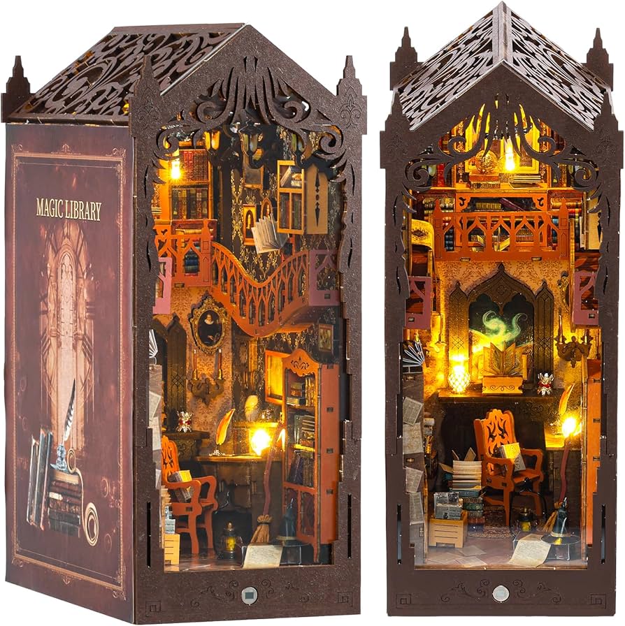 Amazon | Shuiling ドールハウス ミニチュア 【魔法の図書館