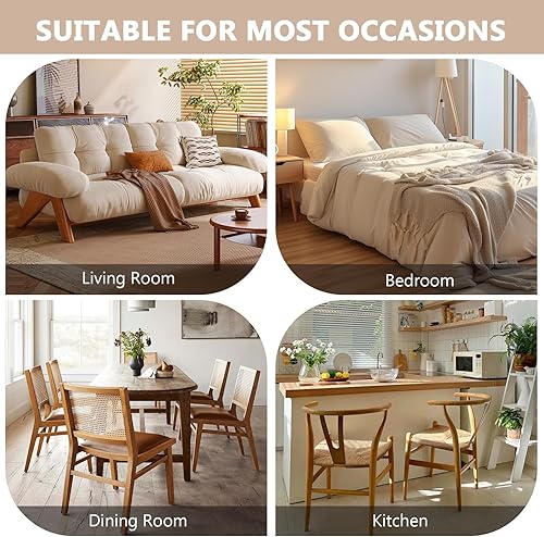 Miniatura 8 de Kiztir Juego de 2 sillas de comedor de terciopelo, sillas de comedor tapizadas con patas de metal dorado, sillas de comedor copetudas de lujo para