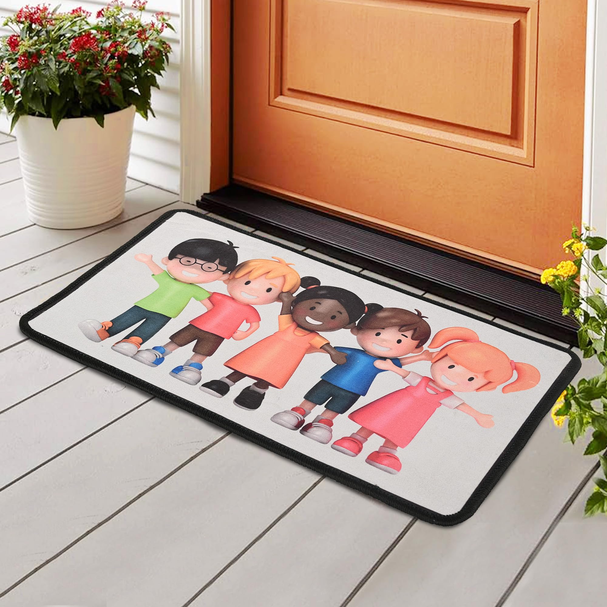 Kuber Industries Anti-Slip Bathroom Mat | Kids Door Mats for Home Entrance & Kitchen Floor | Foot Perdan for Home Door | Printed -Multicolor (B0DB8CDFFH) Amazon Price History, Amazon Price Tracker