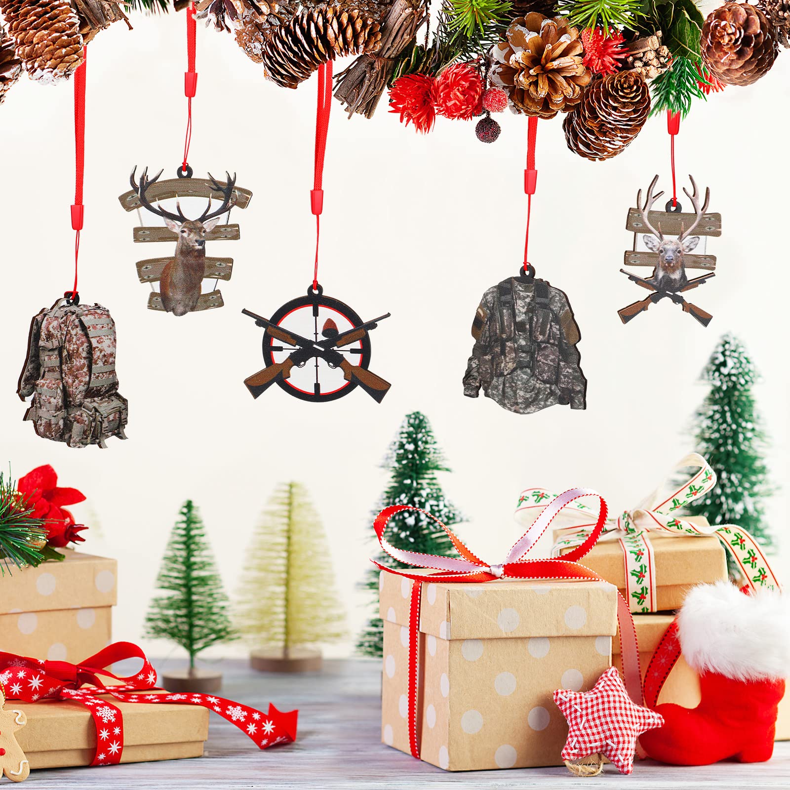 Amazon.com: Jetec 10 Pcs Hunting Christmas Ornaments Wooden Deer Ornaments for Christmas Tree Hanging Ornaments with Gun Deer Decor for Home Wild Life Deer Decorations for Xmas Tree Hunter Gifts(Classic Style) : amazon-com-jetec-10-pcs-hunting-christmas-ornaments-wooden-deer-ornaments-for-christmas-tree-hanging-ornaments-with-gun-deer-decor-for-home-wild-life-deer-decorations-for-xmas-tree-hunter-gifts-classic-style