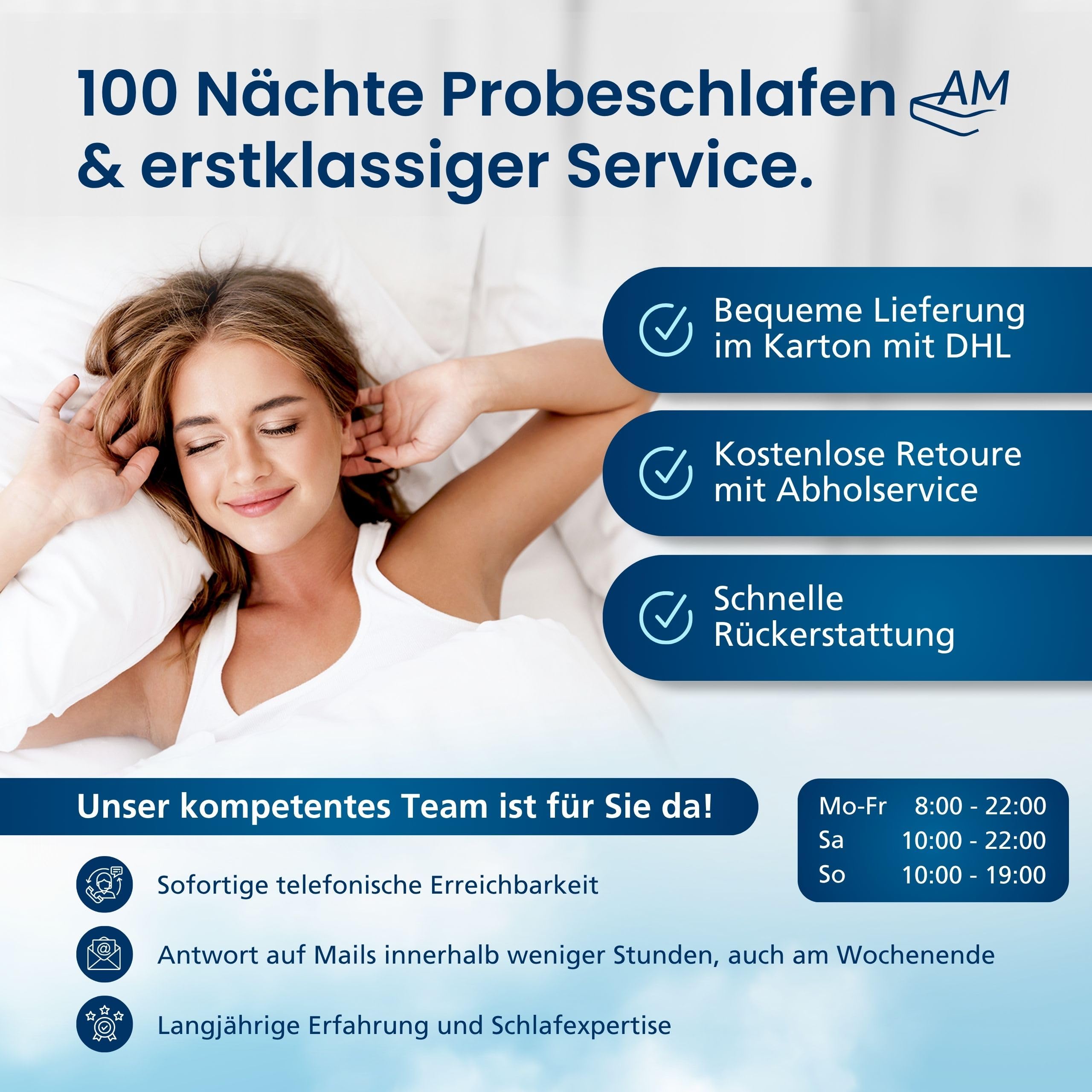 Premium Gelschaum-Topper 180x200 cm mit RG 50 - Hochwertiger Lyocell-Bezug - Antirutschfunktion - Umlaufendes Klimaband - Qualität Made in Germany - Gel-Topper 180 x 200