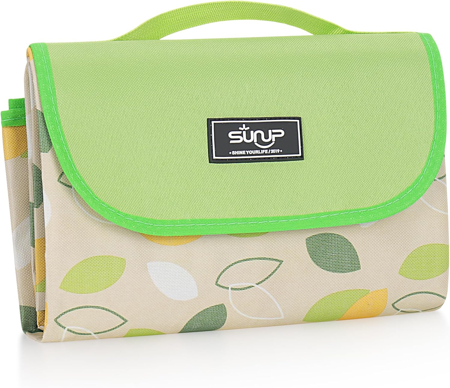 SUNUP 78"x 72" Large Picnic Blankets, Foldable Sand Beach Mat, Lightweight Waterproof Camping Blankets for Hiking, Travel, Family Outing