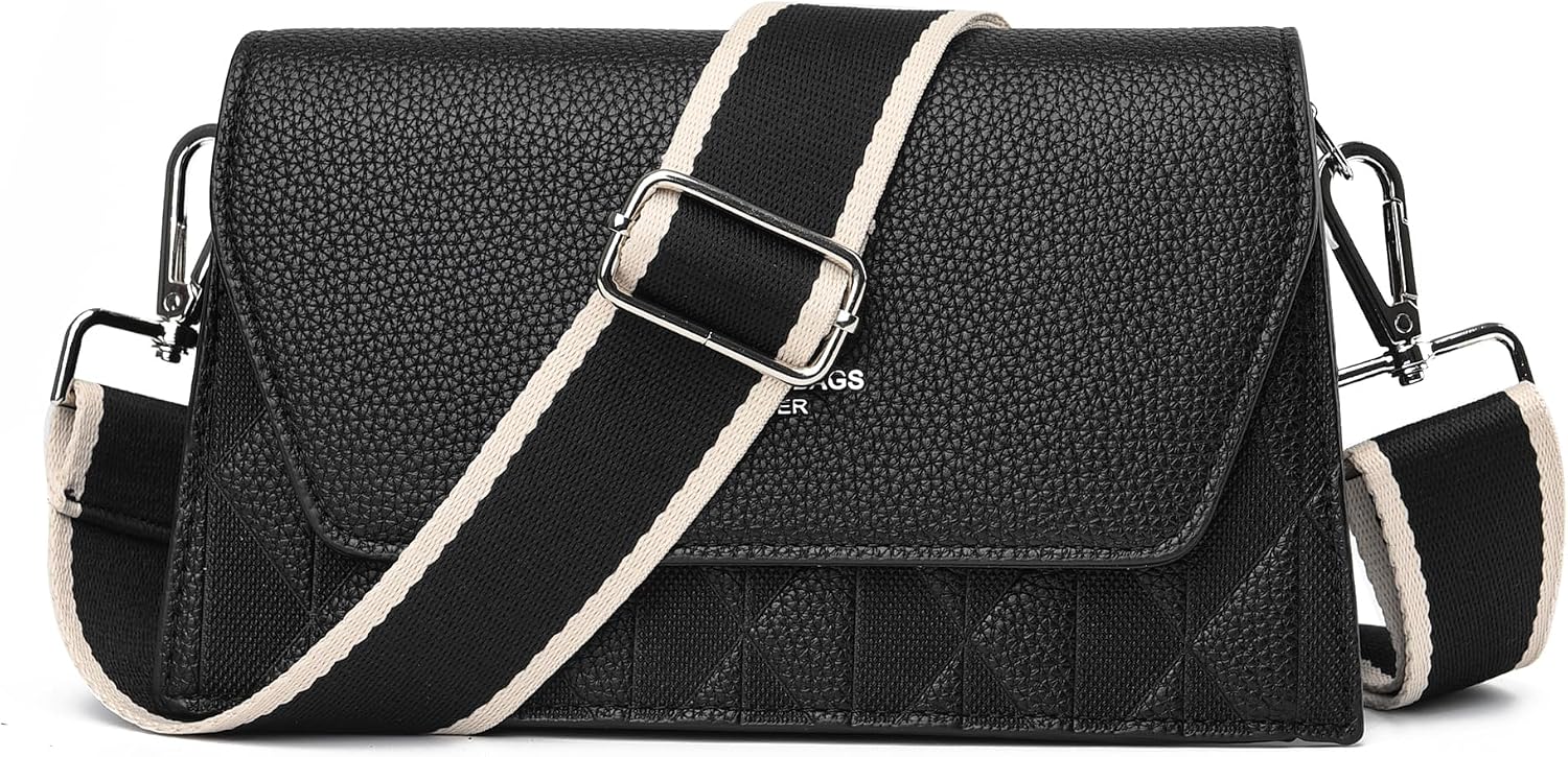 Purse Strap Silver Hardware Wide Bag Straps Replacement Crossbody Adjustable Shoulder Strap for Purses Canvas… image 3