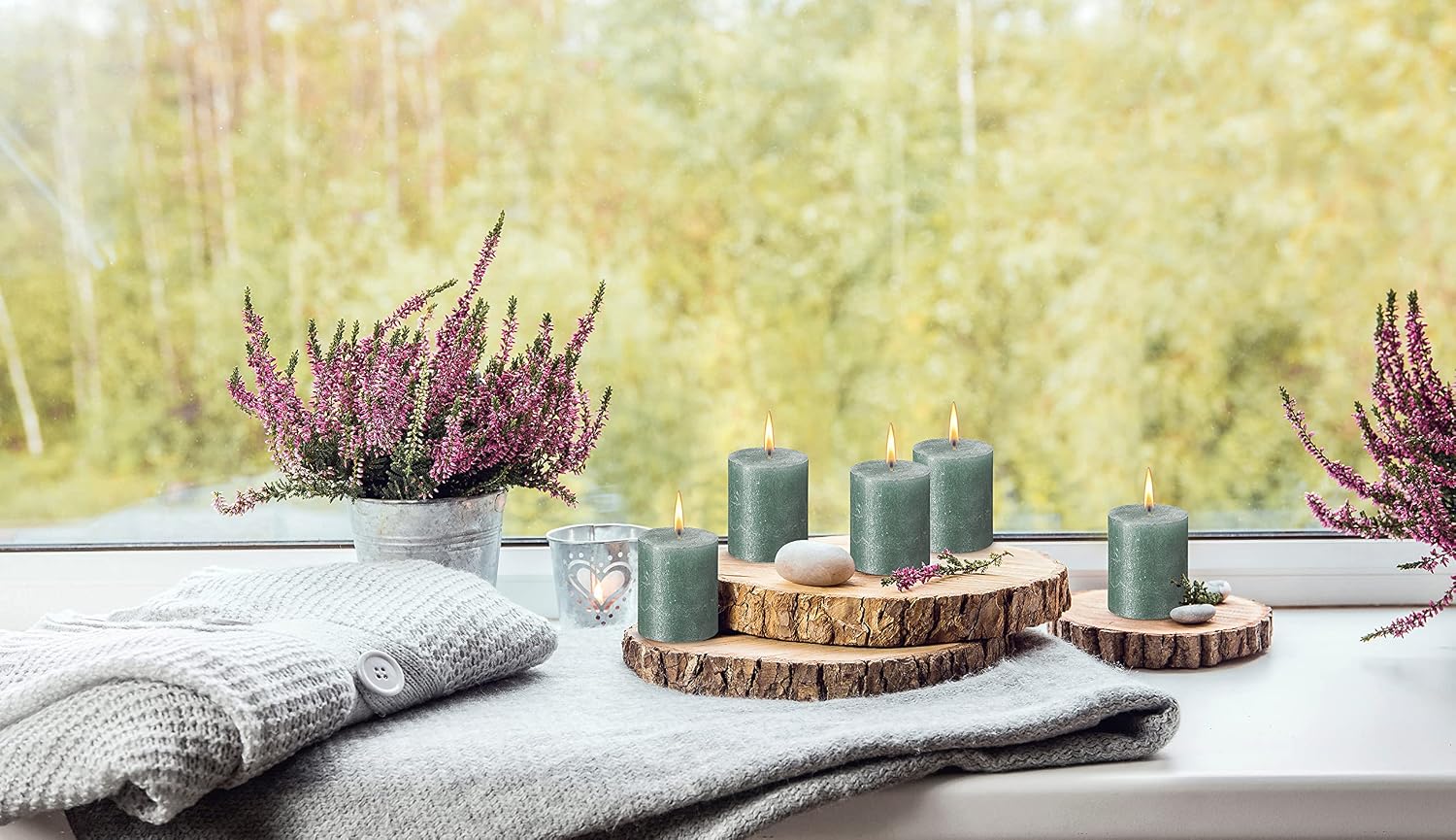 BOLSIUS Oxid Blue Shimmer Metallic Pillar Candles 4 Pack - 2.75 X 3.25 Inches - Premium European Quality - Includes Natural Plant-Based Wax - Unscented Dripless Smokeless 35 Hour Wedding Candles
