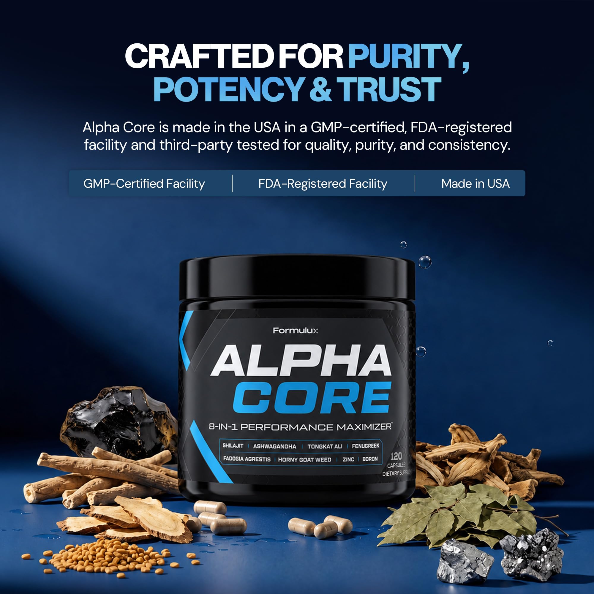 Alpha Core 8-in-1 Testosterone Booster for Men — Amazon image 8
