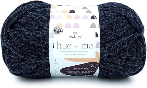 Vista 42 de Lion Brand Yarn, Hue + Me - Hilo grueso para tejer a ganchillo, tejer y manualidades, agave, paquete de 3