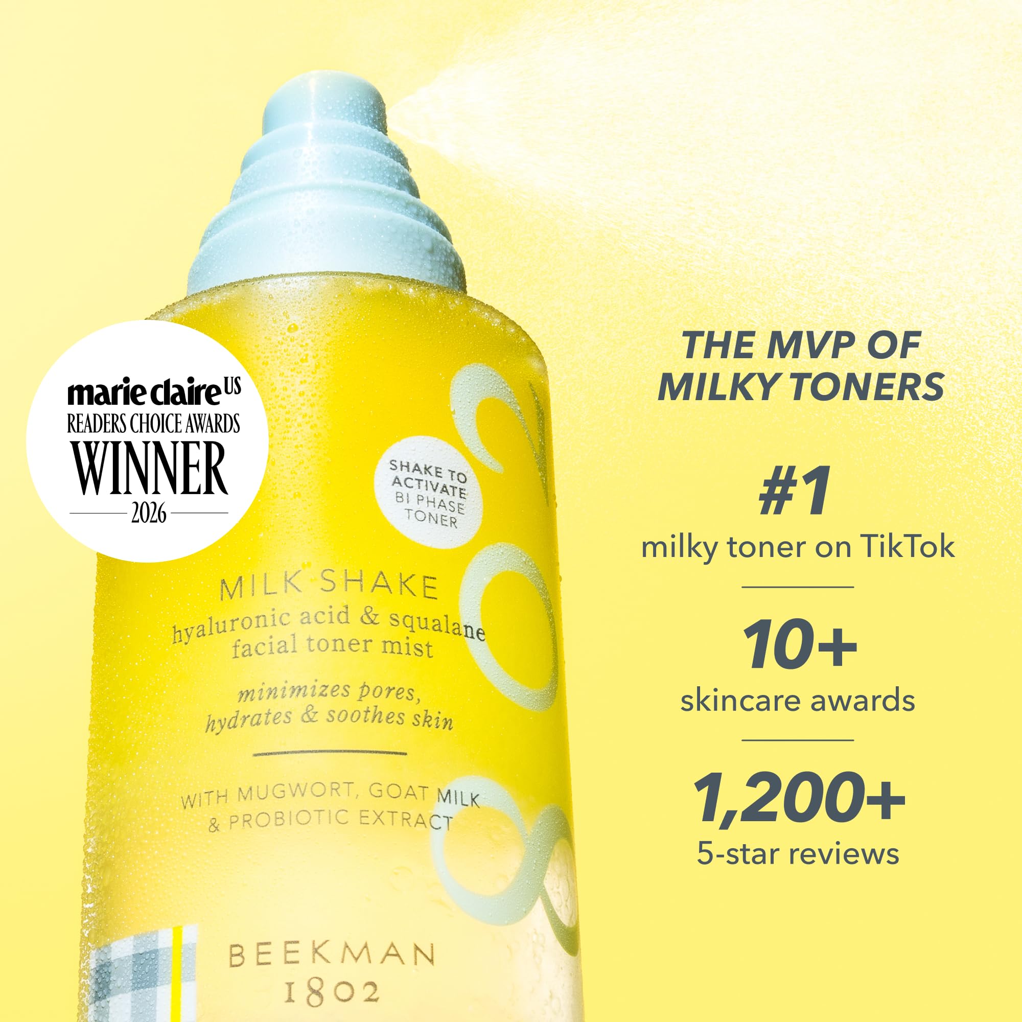 Amazon.com: Beekman 1802 Milk Shake Hydrating Face Mist – Setting