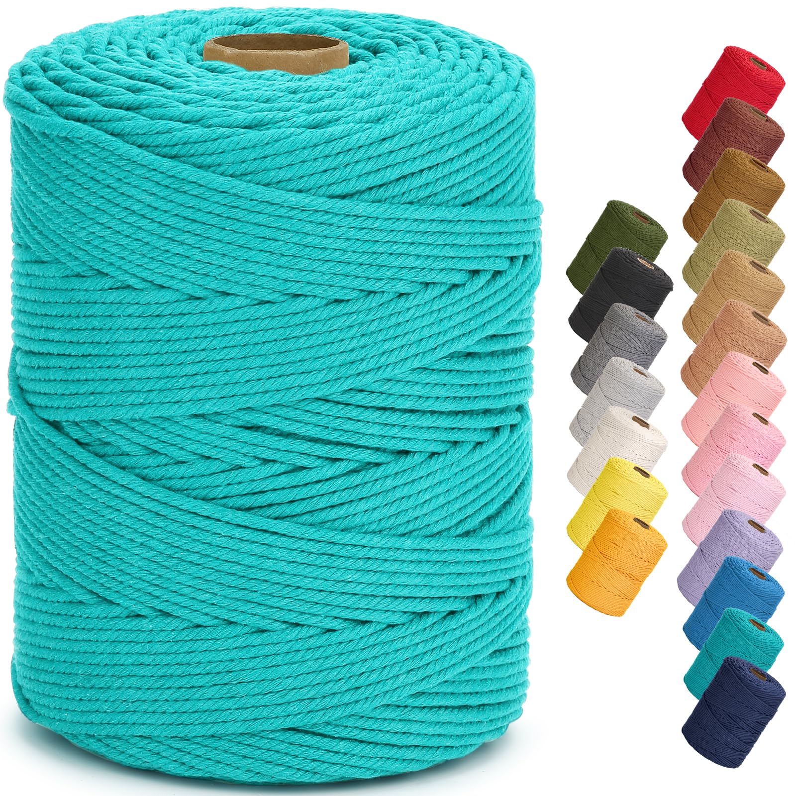 Cuerda de macramé de 4 mm para colgar plantas y crear tapices decorativos
