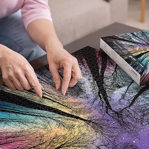 Miniatura 5 de Rompecabezas de 1000 piezas para adultos, difíciles y desafiantes para adultos, rompecabezas de degradado colorido para adultos