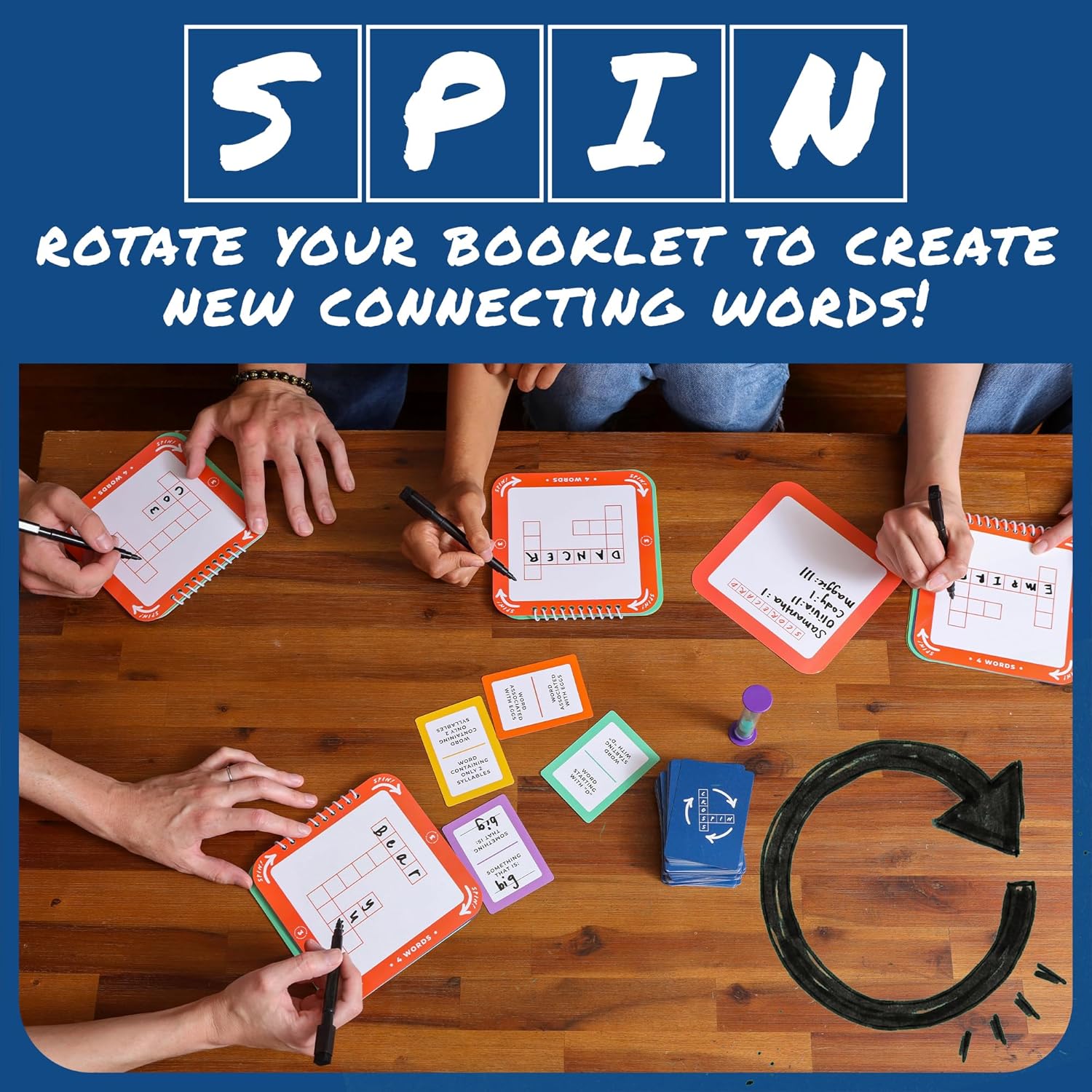 Crossword and Party Board Game - Ideal for Word Puzzle Lovers - JoPat Games - 2-6 Players